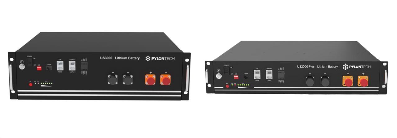 Comparison of 3.55 kWh battery, left, and 2.4 kWh battery, right (Images: Pylontech)